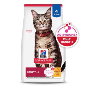 Hill's Science Diet Adult Chicken Recipe Dry Cat Food, 4 Pound Bag