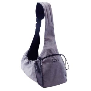 PupPak Sling Dog Carrier, Grey, One Size