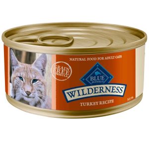 Blue Buffalo Wilderness Grain-Free Adult Natural Pat?? Wet Cat Food, Turkey, 5.5 Ounces
