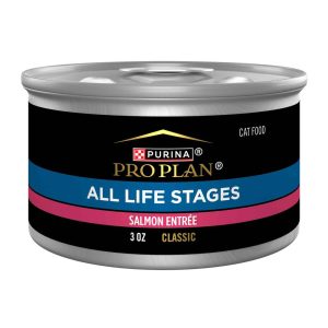 Purina Pro Plan All Life Stages Classic Pate Wet Cat Food, Salmon Entree - 3 Ounce Can