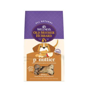Wellness Old Mother Hubbard Classic P-Nuttier Natural Small Oven-Baked Biscuits Dog Treats, 20 Ounce
