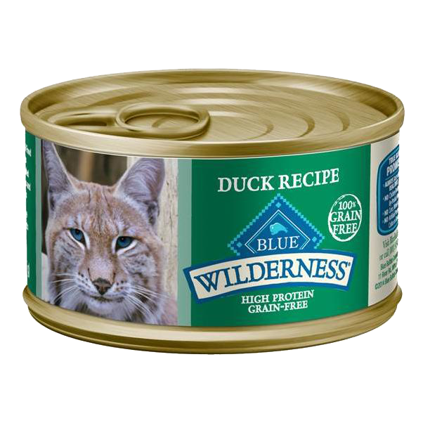 Blue Buffalo Wilderness Grain-Free Adult Natural Pat?? Wet Food, Duck, 3 Ounces