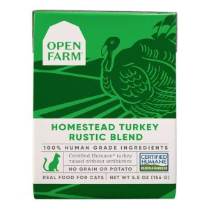 Open Farm Rustic Blend Wet Cat Food, Grain Free Homestead Turkey, 5.5 Ounces