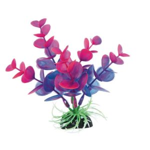 Fins First Plastic Plant Purple And Pink, Small