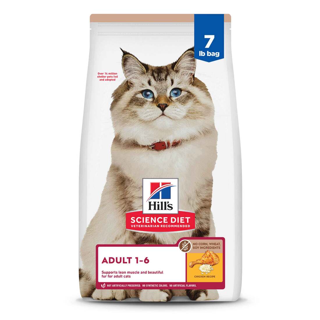 Hill's Science Diet Adult No Corn, Wheat or Soy Dry Cat Food, Chicken - Image 2
