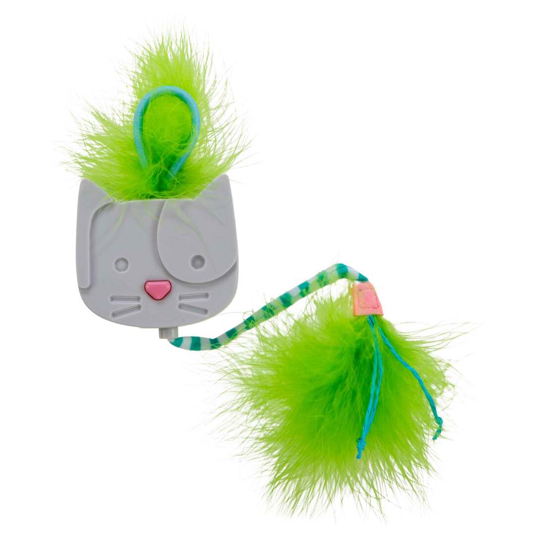 SmartyKat Twirly Tail Hang Teaser Cat Toy, Blue