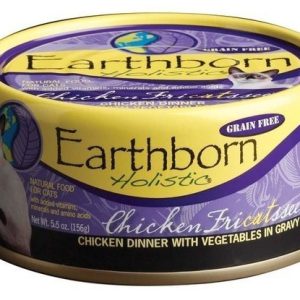 Earthborn Holistic? Natural Wet Cat Food, Grain Free Chicken Fricatssee, 5.5 Ounces
