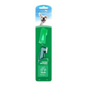 TropiClean Fresh Breath Finger Brushes for Pets, 2 Pack