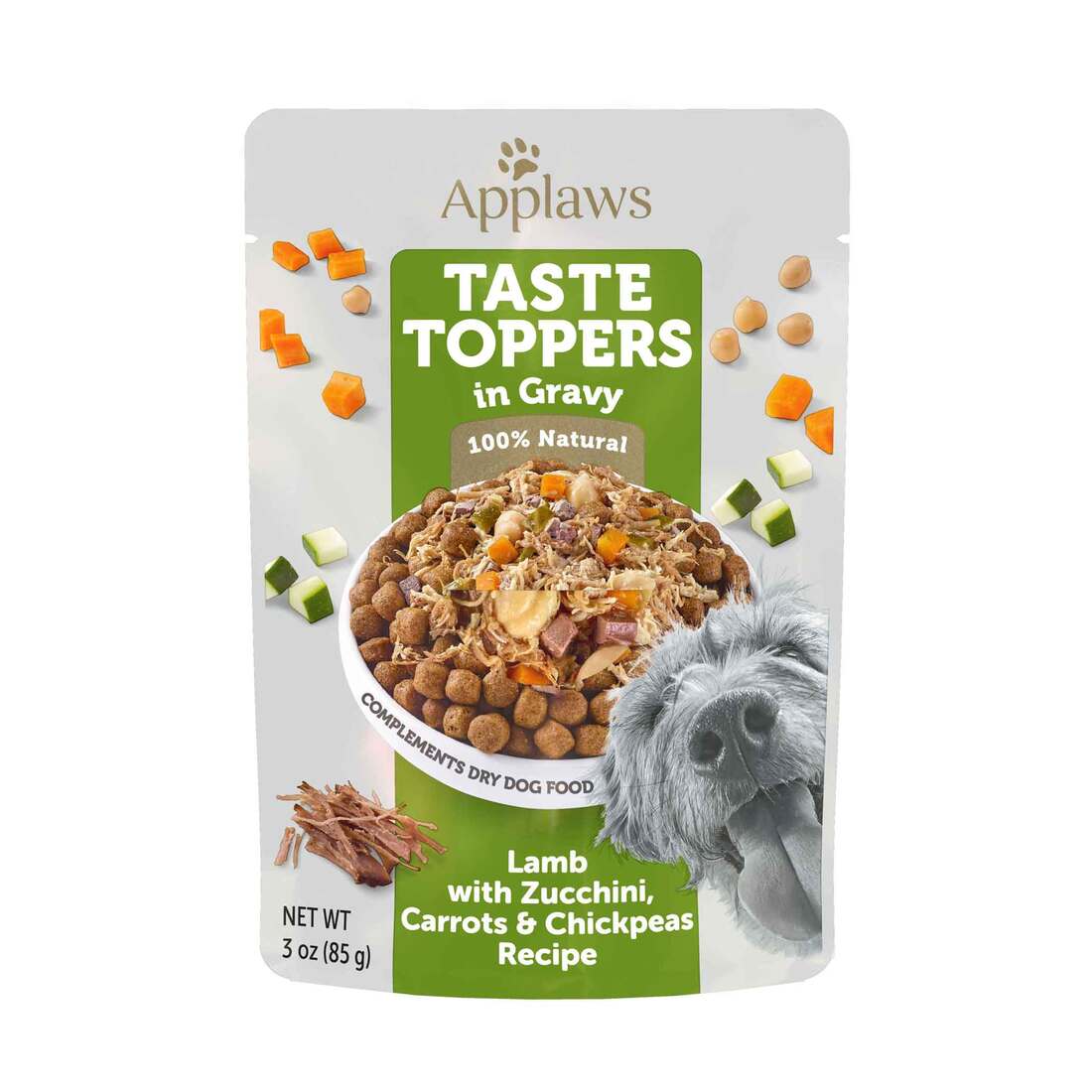 Applaws Dog Pouch, Lamb with Zucchini, Carrots & Chickpeas in Gravy, 3 Ounces