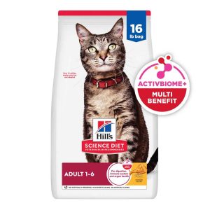 Hill's Science Diet Adult Chicken Recipe Dry Cat Food, 16 Pound Bag