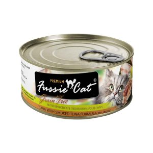 Fussie Cat Premium Natural Wet Cat Food, Grain Free Smoked Tuna, 2.82 Ounces