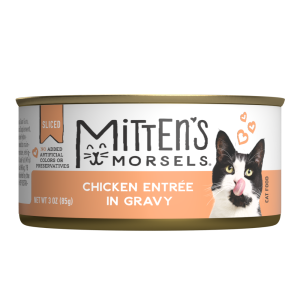 Mitten's Morsels Sliced Chicken In Gravy Entr??e Wet Cat Food, 3 Ounces