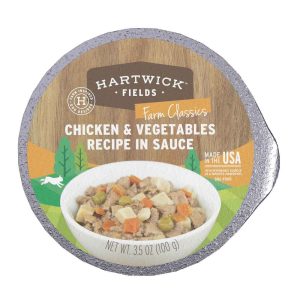 Hartwick Fields Farm Classics Adult Chicken & Vegetables Recipe In Sauce Wet Dog Food, 3.5 Ounces