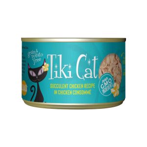Tiki Cat Luau Wet Cat Food, Succulent Chicken, 6 Ounces