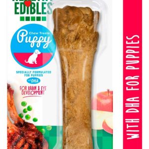 Nylabone Healthy Edibles Puppy Natural Long Lasting Dog Chew Treats, Lamb & Apple Flavor, X-Large/So