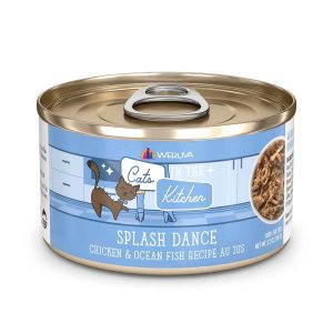Weruva Cats In The Kitchen Splash Dance with Chicken & Whitefish au Jus Wet Cat Food, 3.2 Ounces