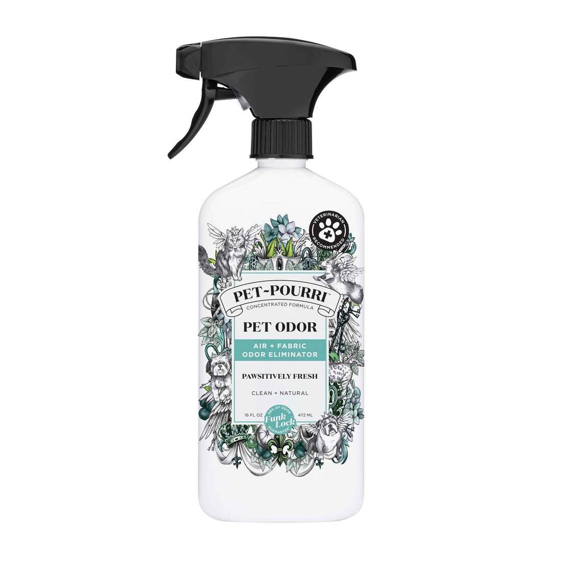 Pet Pourri Air + Fabric Odor Eliminator Room Spray, 16 Ounces