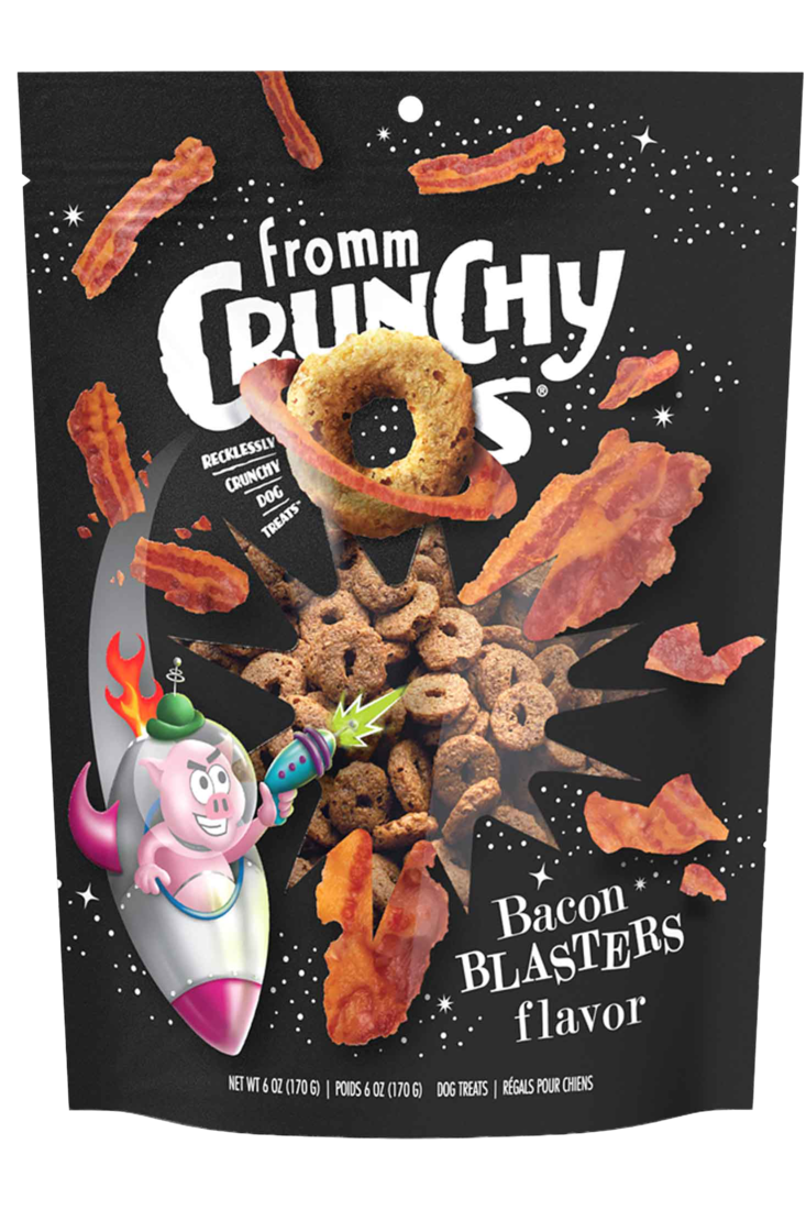 Fromm Crunchy O Dog Treats, Bacon Blasters, 6 Ounces