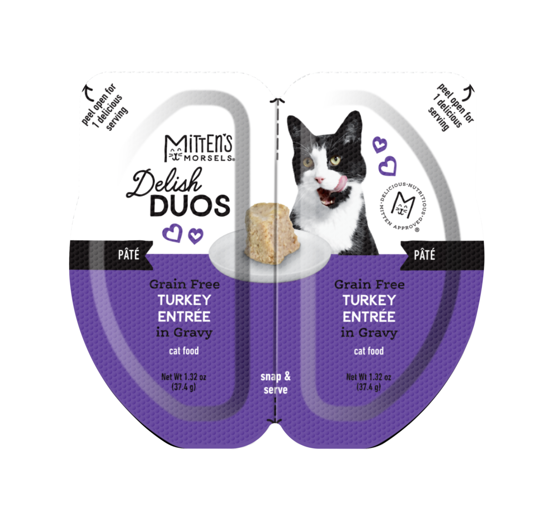 Mitten's Morsels Delish Duos Grain Free Pâté Wet Cat Food, 2.64 Ounces - Image 3