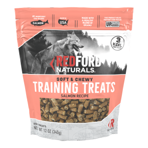 Redford Naturals Soft & Chewy Training Dog Treat, Salmon Recipe, 12 Ounces