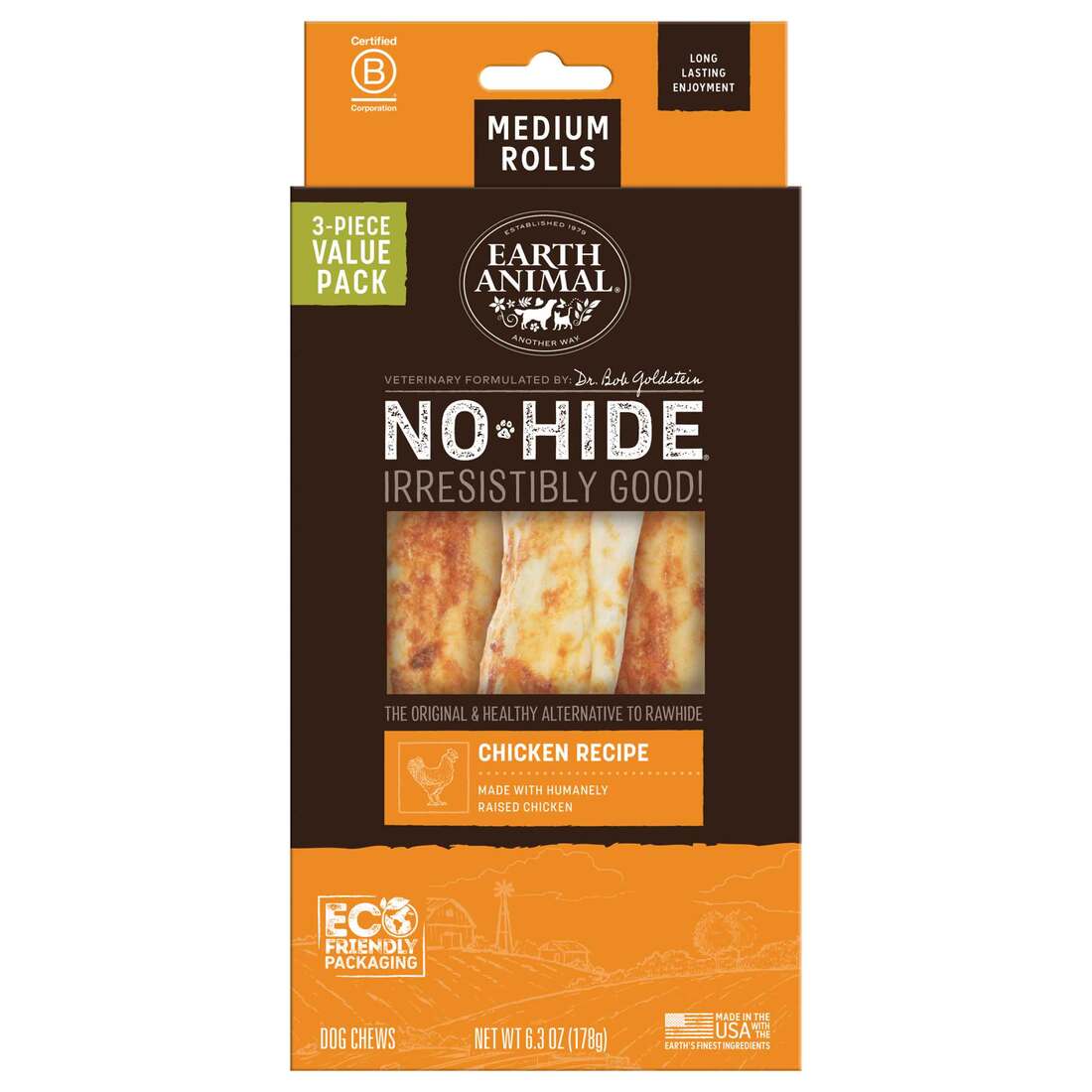 Earth Animal No-Hide Rolls Natural Rawhide Alternative Dog Chews - Image 2