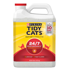 Purina Tidy Cats Clumping Cat Litter, 24/7 Performance Multi Cat Litter - 20 Pound Jug