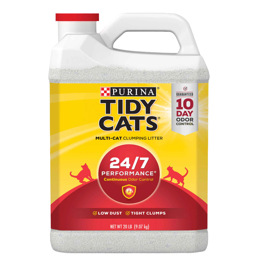 Purina Tidy Cats Clumping Cat Litter, 24/7 Performance Multi Cat Litter - 20 Pound Jug