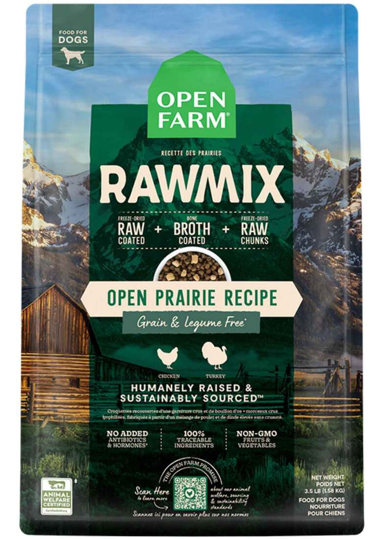 Open Farm RawMix Dog Food, Open Prairie Recipe