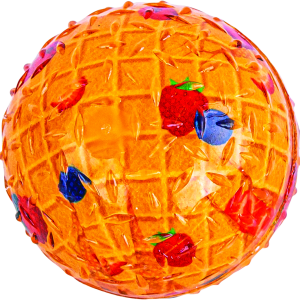 Play On Dog Toy TPR Waffle Ball