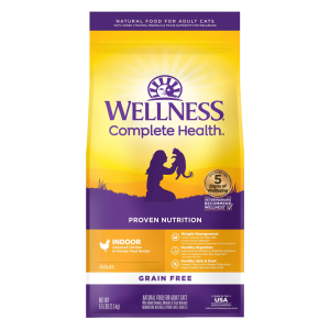 Wellness Complete Health Grain-Free Indoor Deboned Chicken Recipe Dry Cat Food, 5.5 Pound Bag