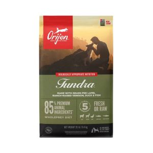 ORIJEN® Dry Dog Food, Tundra, Grain Free & Poultry Free, High Protein, Fresh & Raw Animal Ingredient