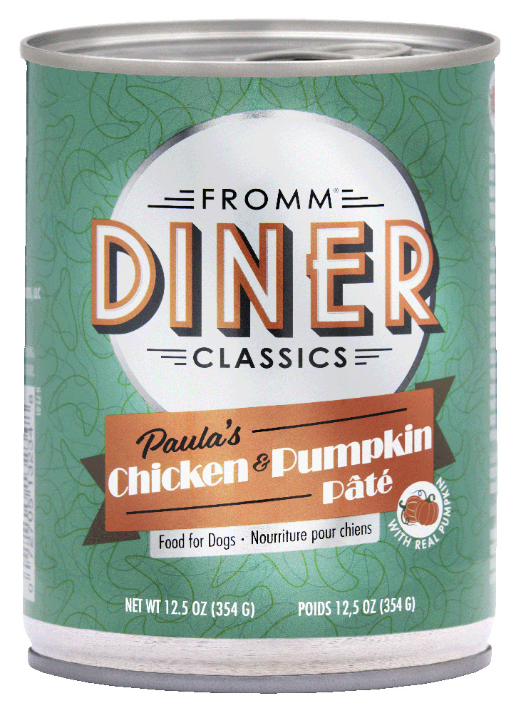 Fromm Diner Classics Paula's Chicken & Pumpkin Pâté Wet Dog Food, 12.5 Ounces