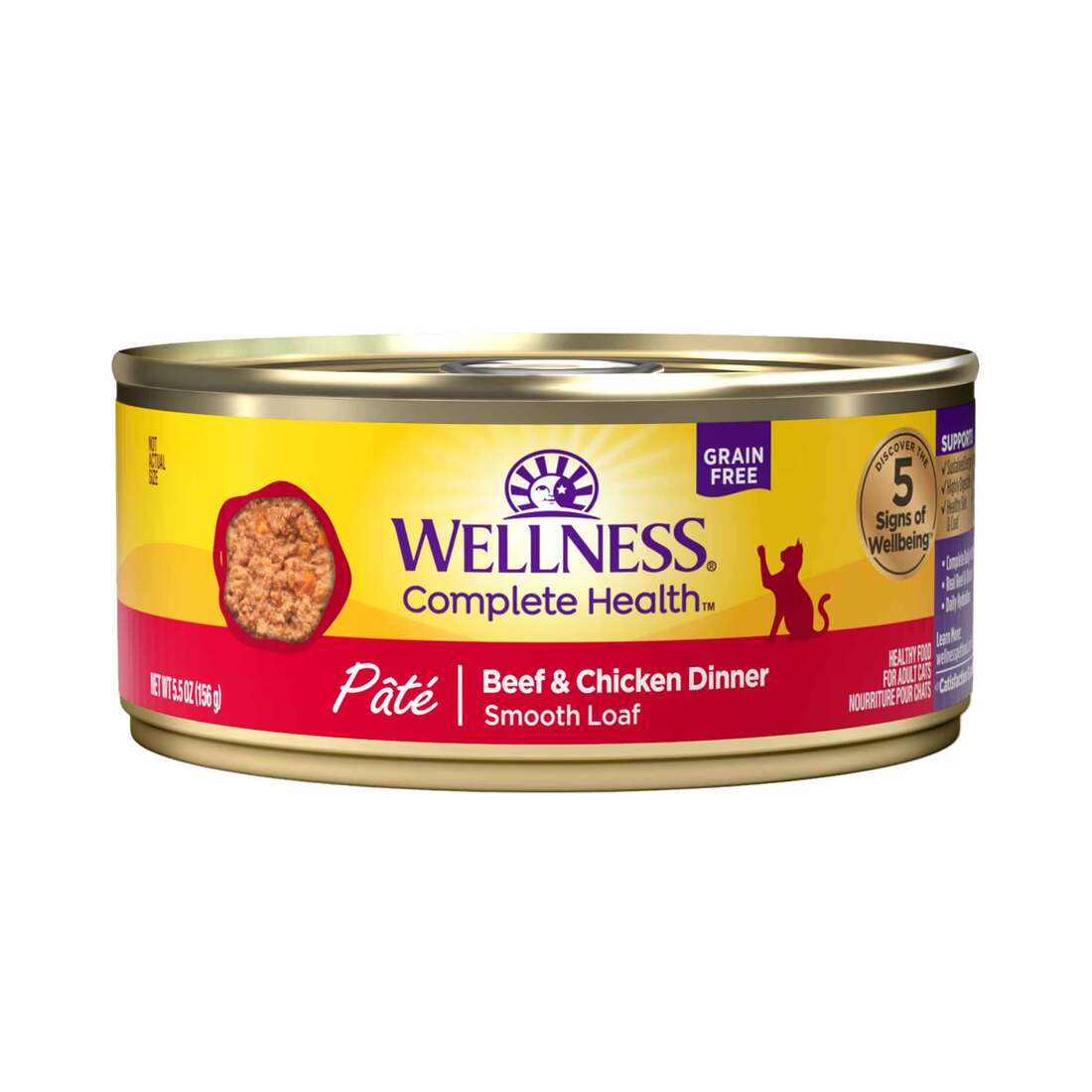 Wellness Complete Health Grain Free Canned Cat Food, Pate - Image 6