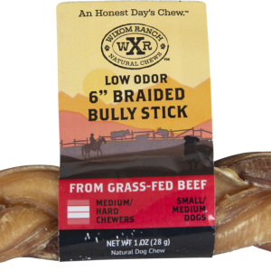 Wixom Ranch Natural Chews Low Odor Braided Bully Stick