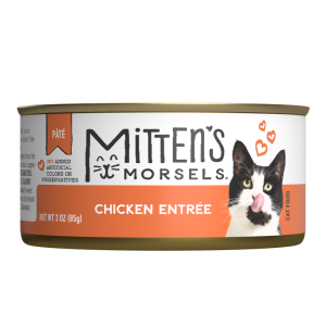 Mitten's Morsels Pat?? Chicken Entr??e Wet Cat Food, 3 Ounces