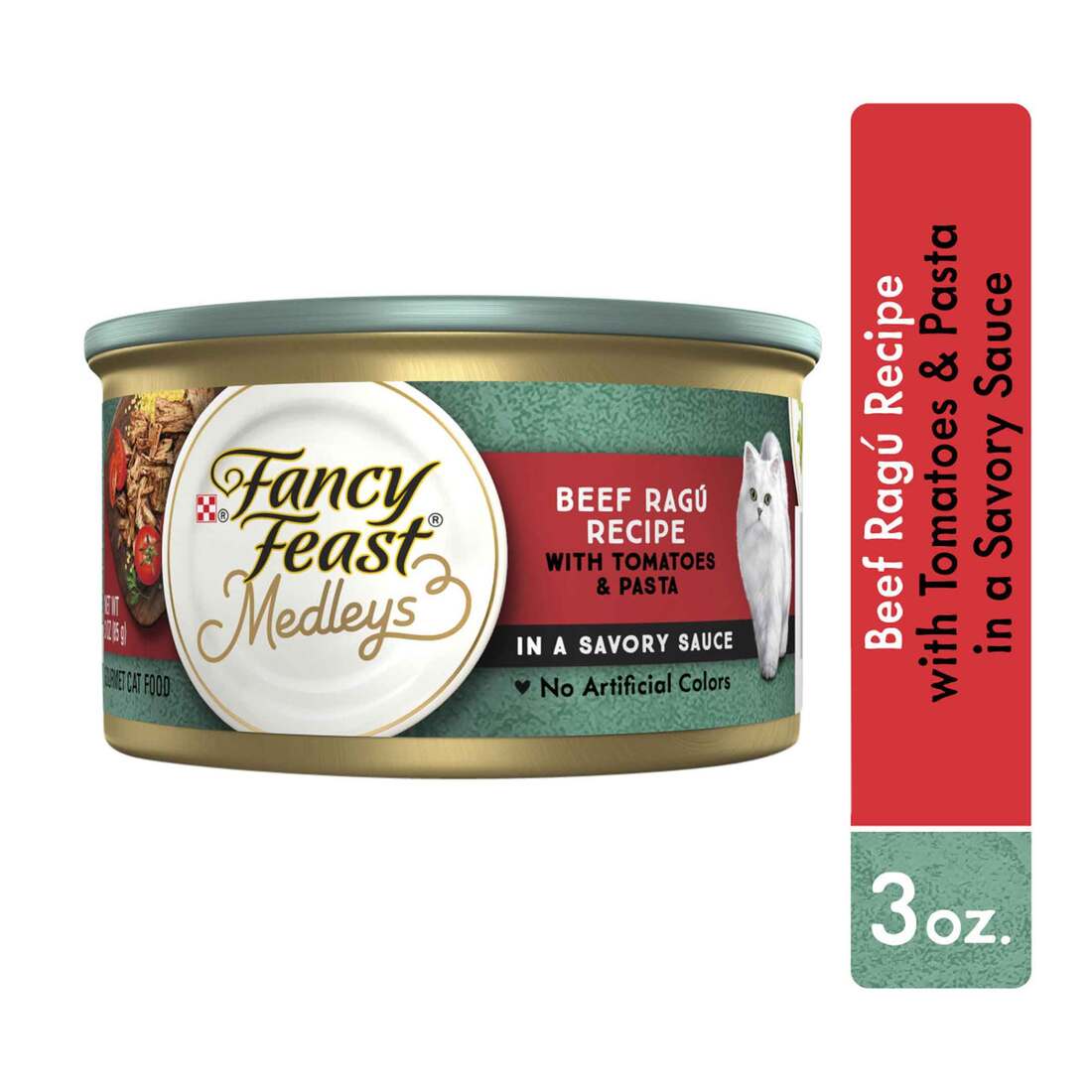 Purina Fancy Feast Medleys Wet Cat Food, Adult Beef Ragu Recipe, 3 Ounces