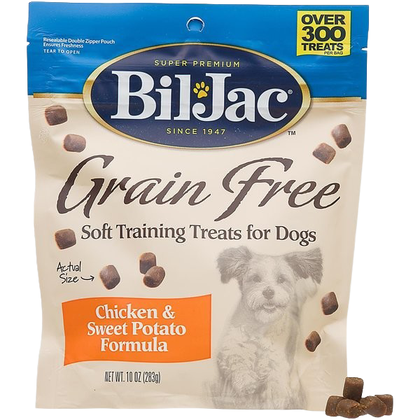 Bil-Jac Grain Free Chicken and Sweet Potato Dog Treat, 10 Ounces