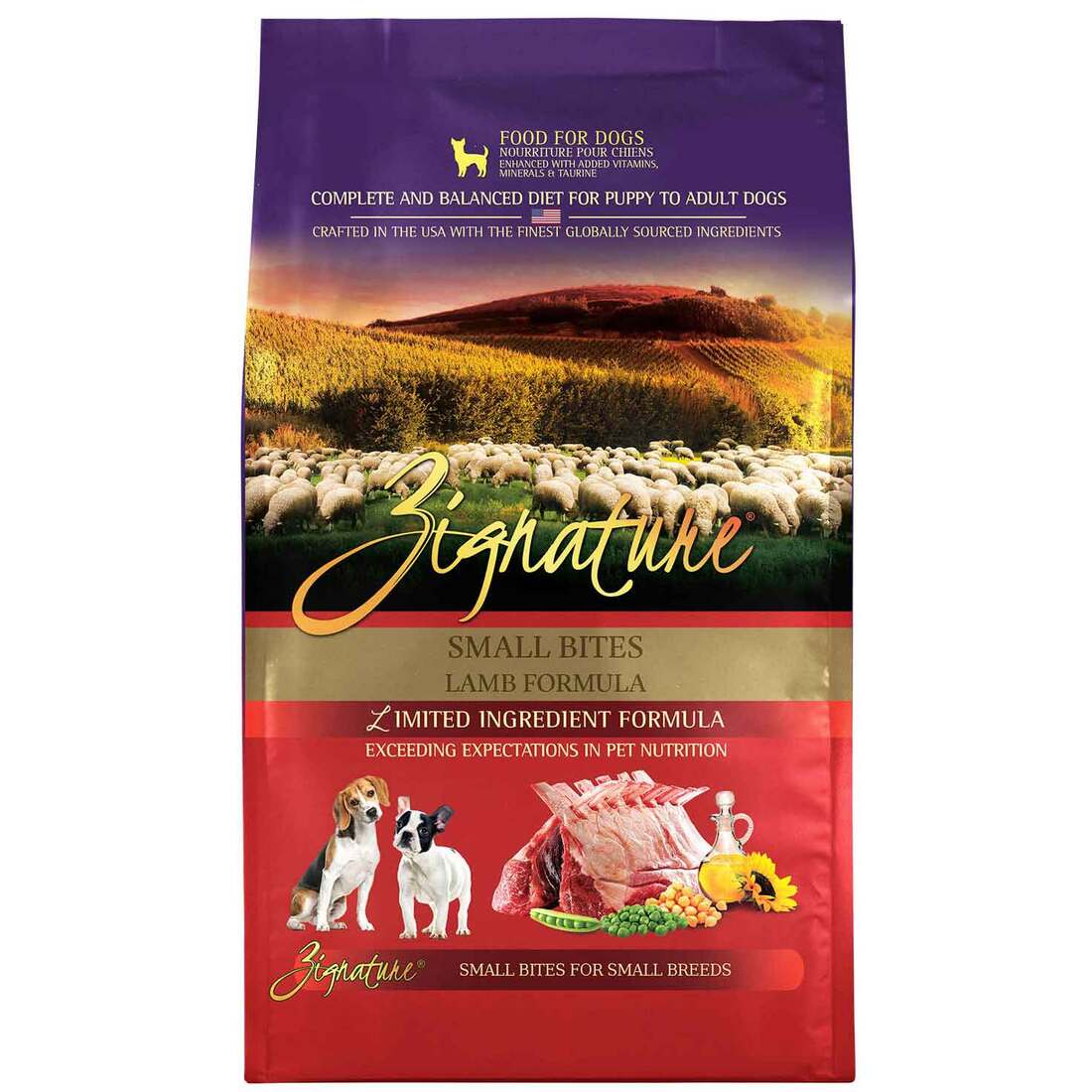 Zignature Lamb Small Bites Dry Dog Food, 4 Pounds