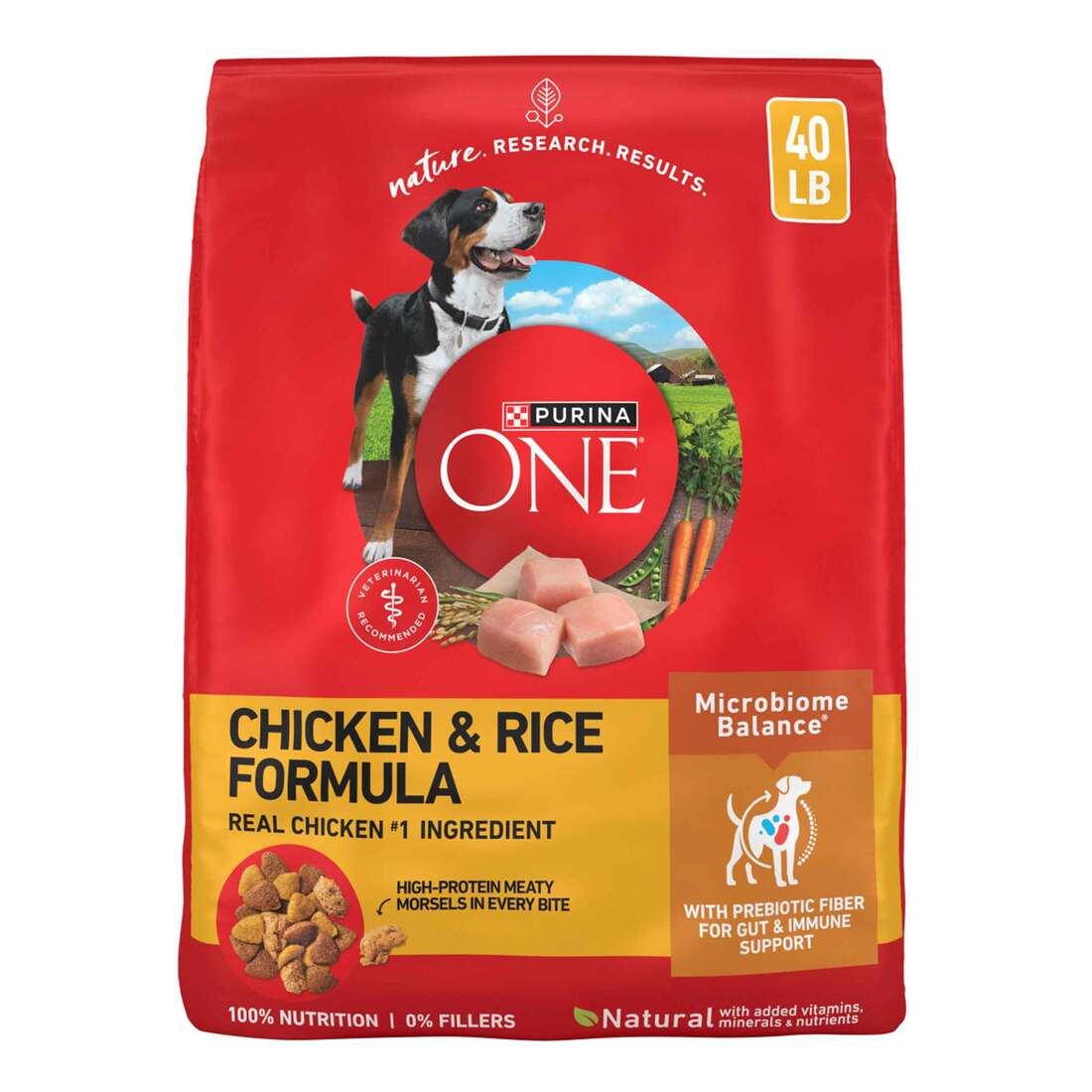 Purina ONE Natural Dry Dog Food, SmartBlend Chicken & Rice Formula