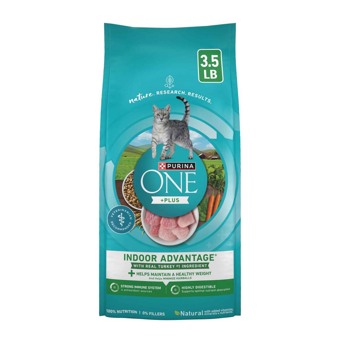Purina ONE Natural, Low Fat, Weight Control, Indoor Dry Cat Food, +Plus Indoor Advantage - Image 4