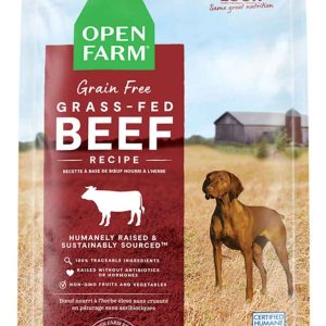 Open Farm Grain Free Kibble Dry Dog Food, Grass-Fed Beef, 4 Pounds