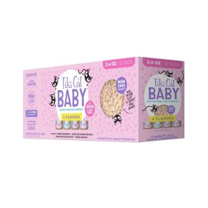 Tiki Cat Baby Wet Kitten Food Shreds, Variety Pack, 2.4 Ounce Can (12 Count)