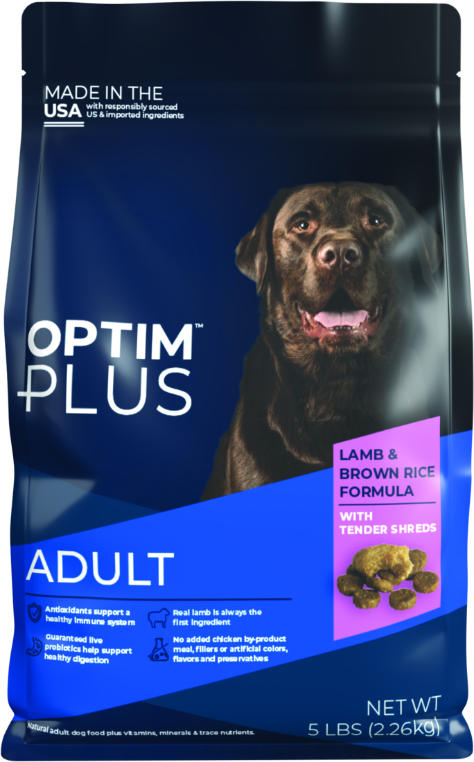 OptimPlus Adult Lamb & Brown Rice Formula With Tender Shreds Dry Dog Food - Image 2
