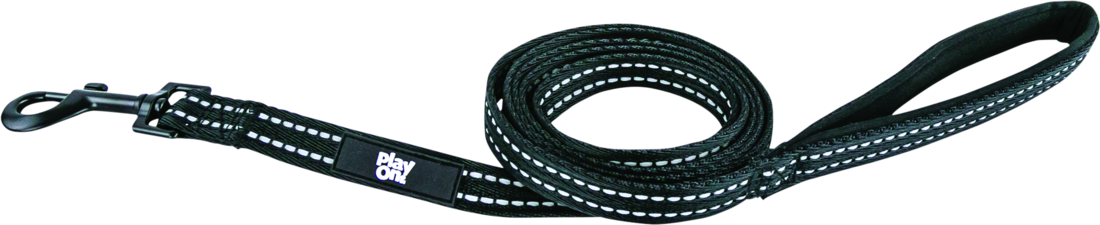 Play On Adventure Reflective Dog Leash, Black - Image 2