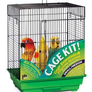 Prevue Pet 18 X 14 Inch Square Top Black and Gray Tiel Kit