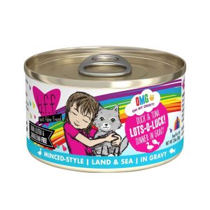 BFF OMG - Best Feline Friend Oh My Gravy!, Lots-O-Luck with Duck & Tuna in Gravy Cat Food by Weruva,