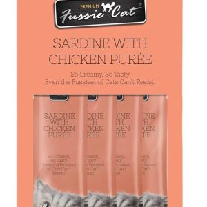Fussie Cat Sardine with Chicken Puree Wet Cat Food, 2 Ounces