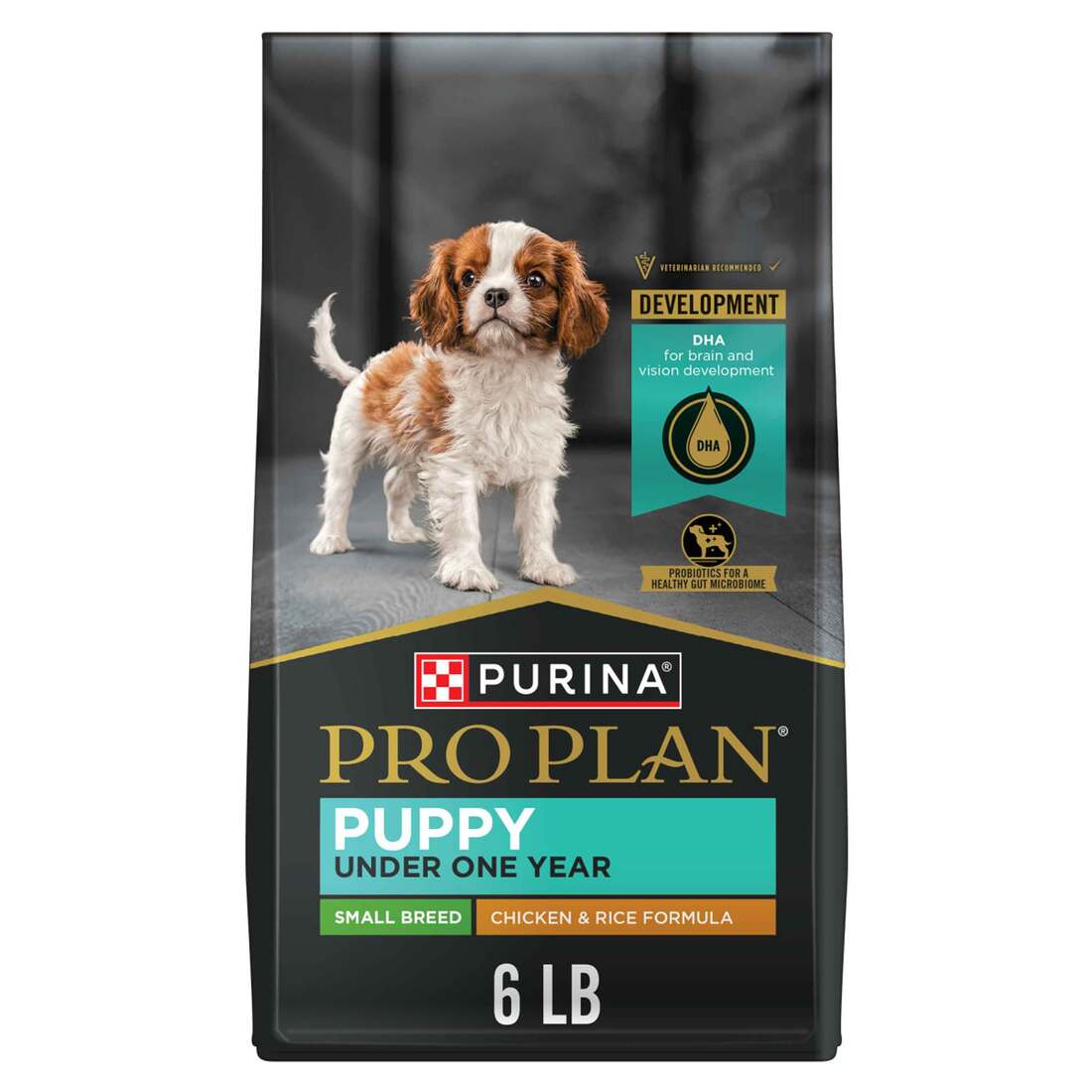 Purina Pro Plan Small Breed Puppy Food DHA Chicken & Rice Formula - 6 Pound Bag