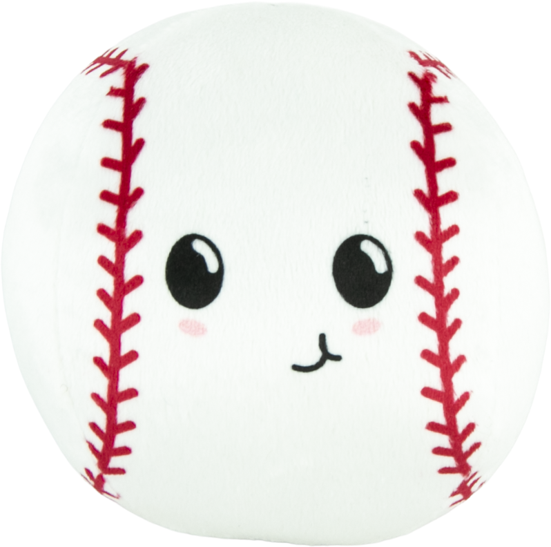 Play On Plush Two-in-One Baseball and Spike Ball Dog Toy, 5 Inches