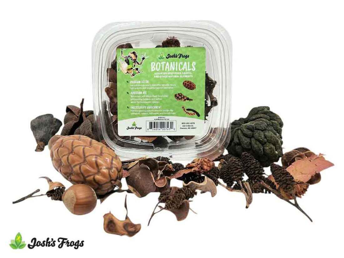 Josh's Frogs Natural Decor Botanicals Pack, 16 Ounces